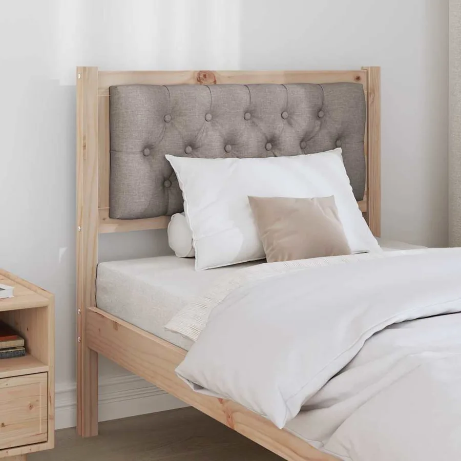 Tête de lit Autre Marron et taupe 80 cm Bois massif en pin - 3