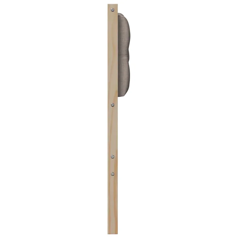 Tête de lit Autre Marron et taupe 80 cm Bois massif en pin - 5