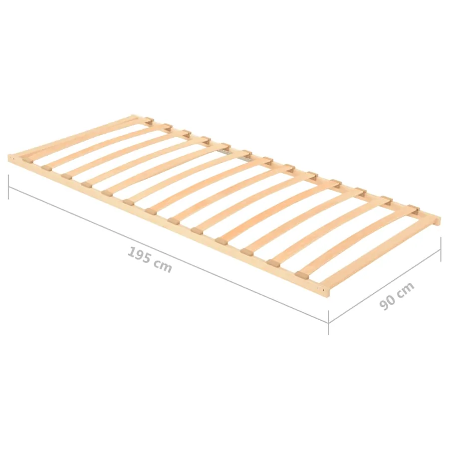 Sommier à lattes sans matelas avec 13 lattes 90x200 cm - 7