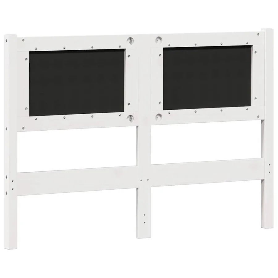 Tête de lit Autre Blanc et gris clair 120 cm Bois massif en pin - 6
