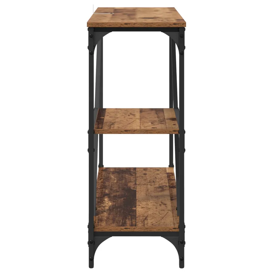 Table console Bois Ancien 88,5 x 30 x 75 cm Bois d'ingénierie - 6