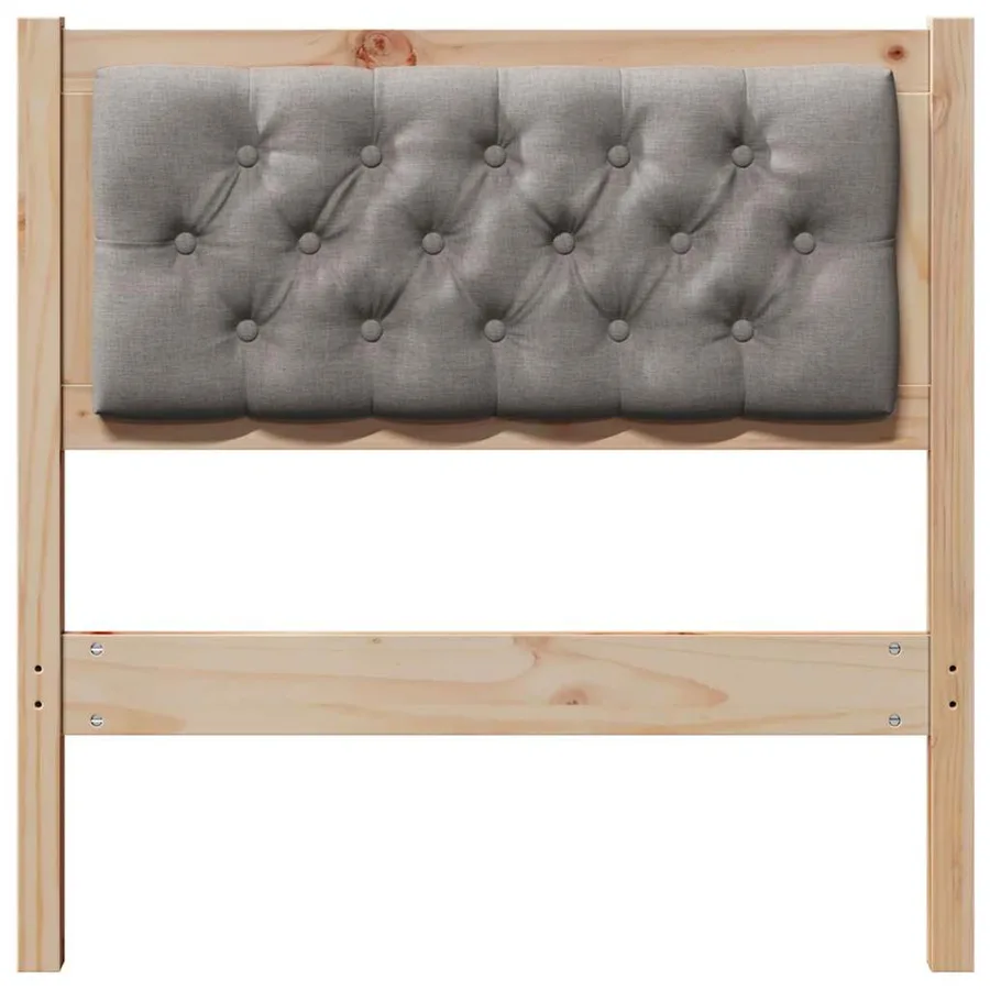 Tête de lit Autre Marron et taupe 75 cm Bois massif en pin - 4