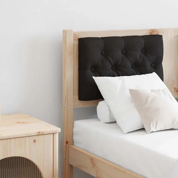 Tête de lit Autre Marron et noir 135 cm Bois massif en pin