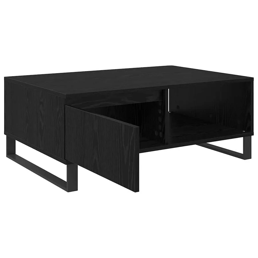 Table basse Chêne noir 90 x 60 x 35 cm Bois d'ingénierie - 5