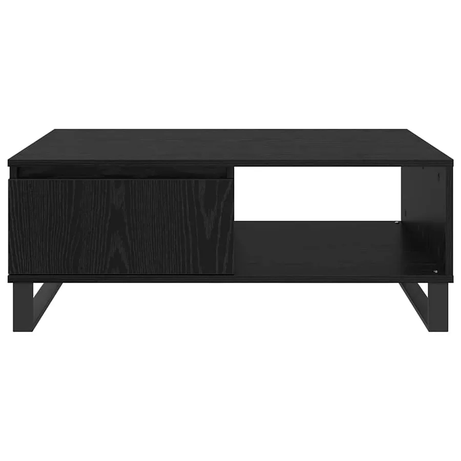 Table basse Chêne noir 90 x 60 x 35 cm Bois d'ingénierie - 6