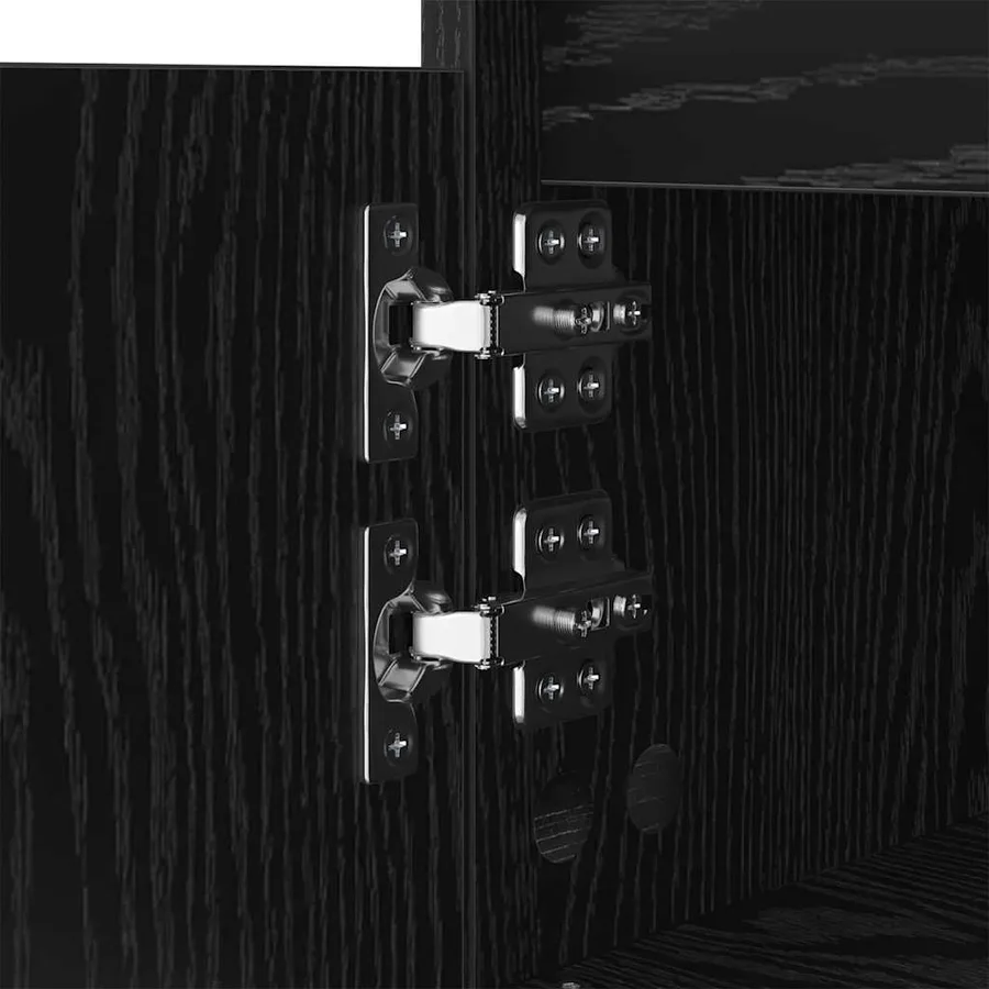 Table basse Chêne noir 90 x 60 x 35 cm Bois d'ingénierie - 9