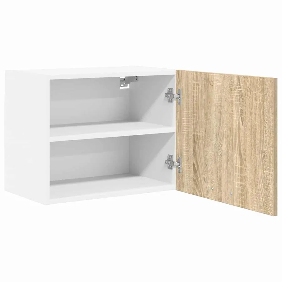 Armoire suspendue 2 pcs Chêne Sonoma et Blanc 50 x 31 x 40 cm - 6