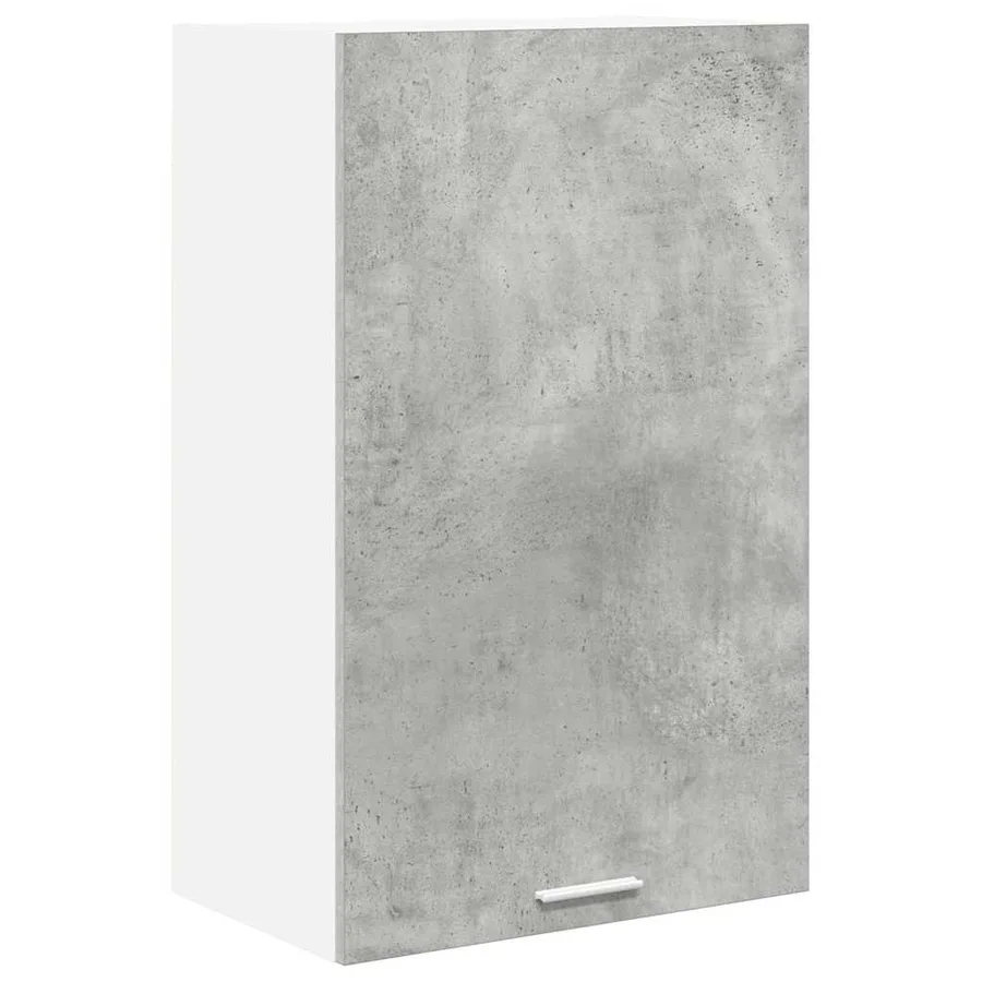 Armoire suspendue Gris béton et Blanc 50 x 31 x 80 cm - 2