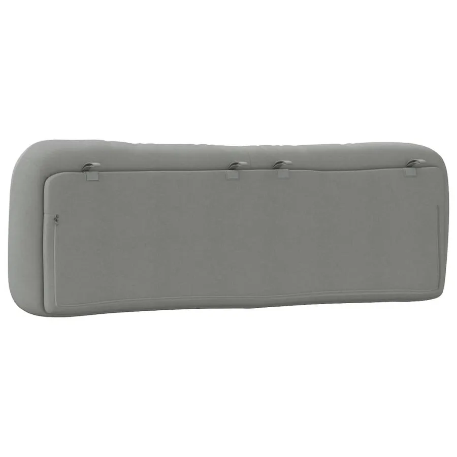 Coussin de tête de lit Hvar gris clair 152 cm tissu - 7