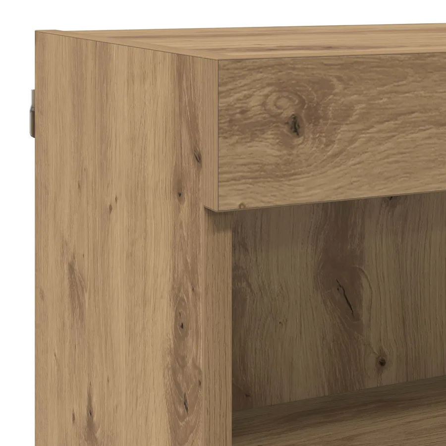 Unité murale de TV 6 pcs Chêne artisanal Bois d'ingénierie - 11