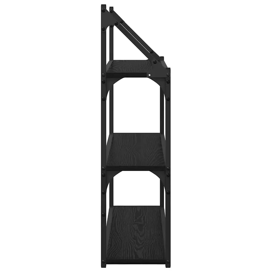 Étagère Murale Chêne noir 60 x 21 x 78,5 cm Bois d'ingénierie - 6