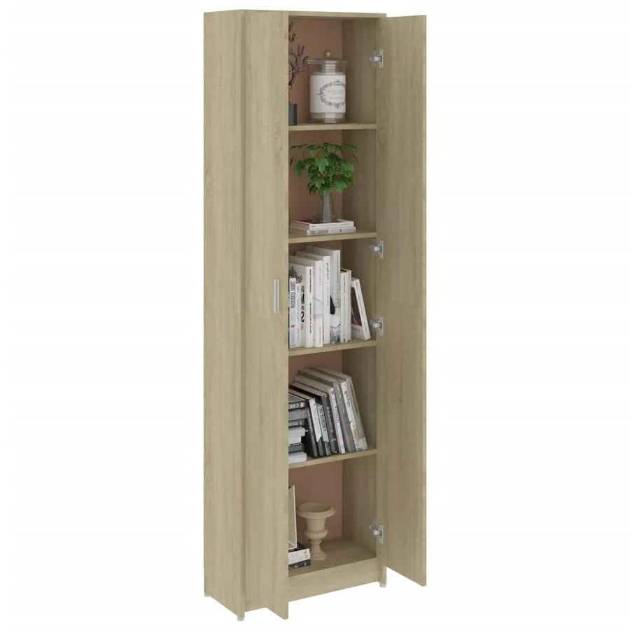 Garde-robe de couloir Chêne sonoma 55x25x189 cm Bois ingénierie - 5