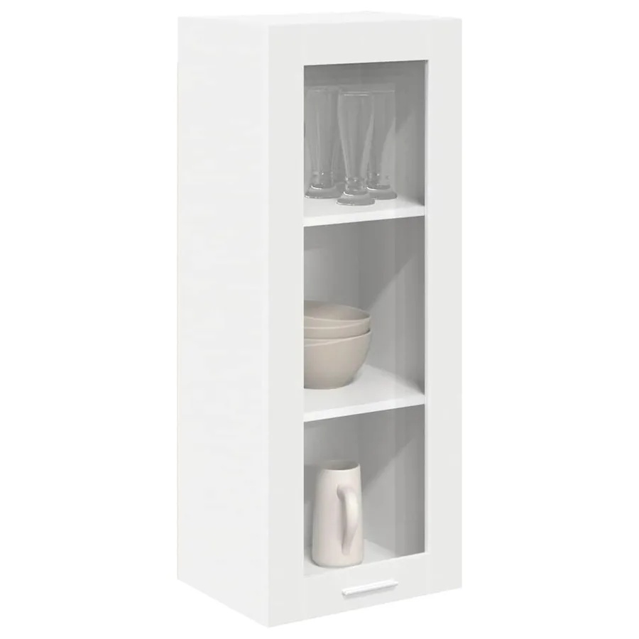 Armoire suspendue Blanc 40 x 31 x 100 cm Bois d'ingénierie - 3