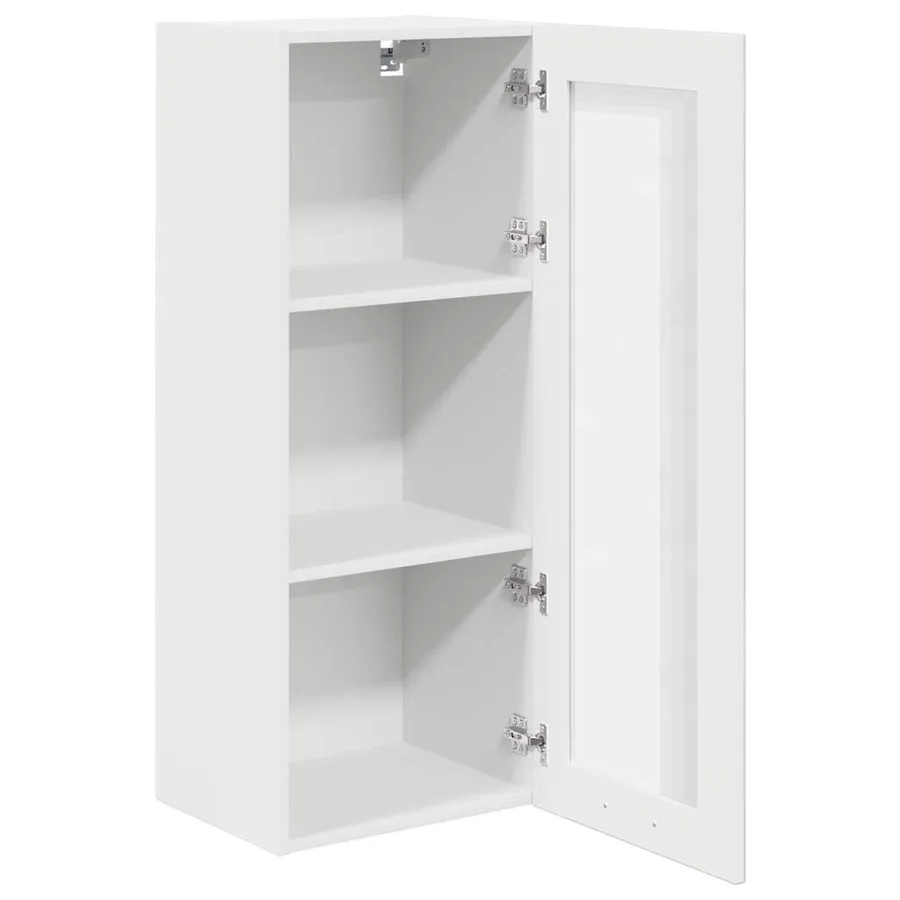 Armoire suspendue Blanc 40 x 31 x 100 cm Bois d'ingénierie - 5