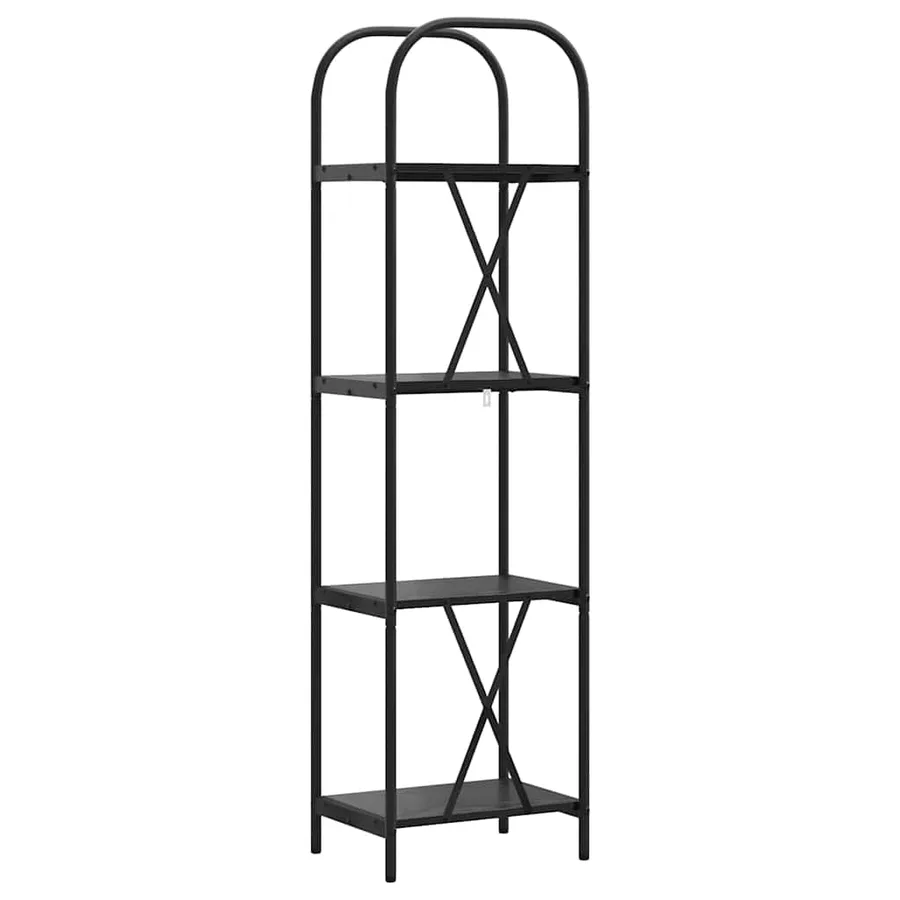 Étagère Chêne noir 40 x 30 x 146 cm Bois d'ingénierie - 7