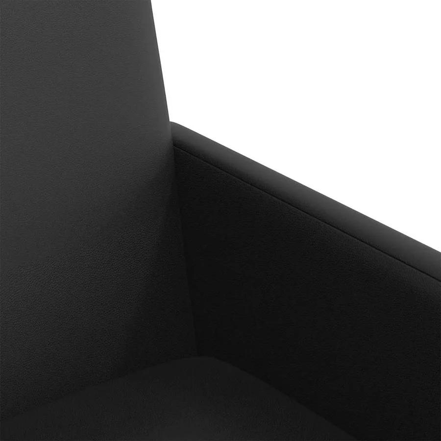 Chaises de Salle à Manger avec Roues 2 pcs Noir 57 x 66 x 94 cm - 7