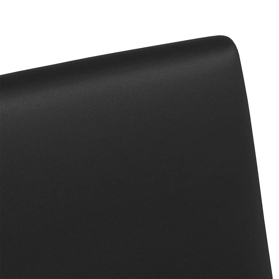 Chaises de Salle à Manger avec Roues 2 pcs Noir 57 x 66 x 94 cm - 9