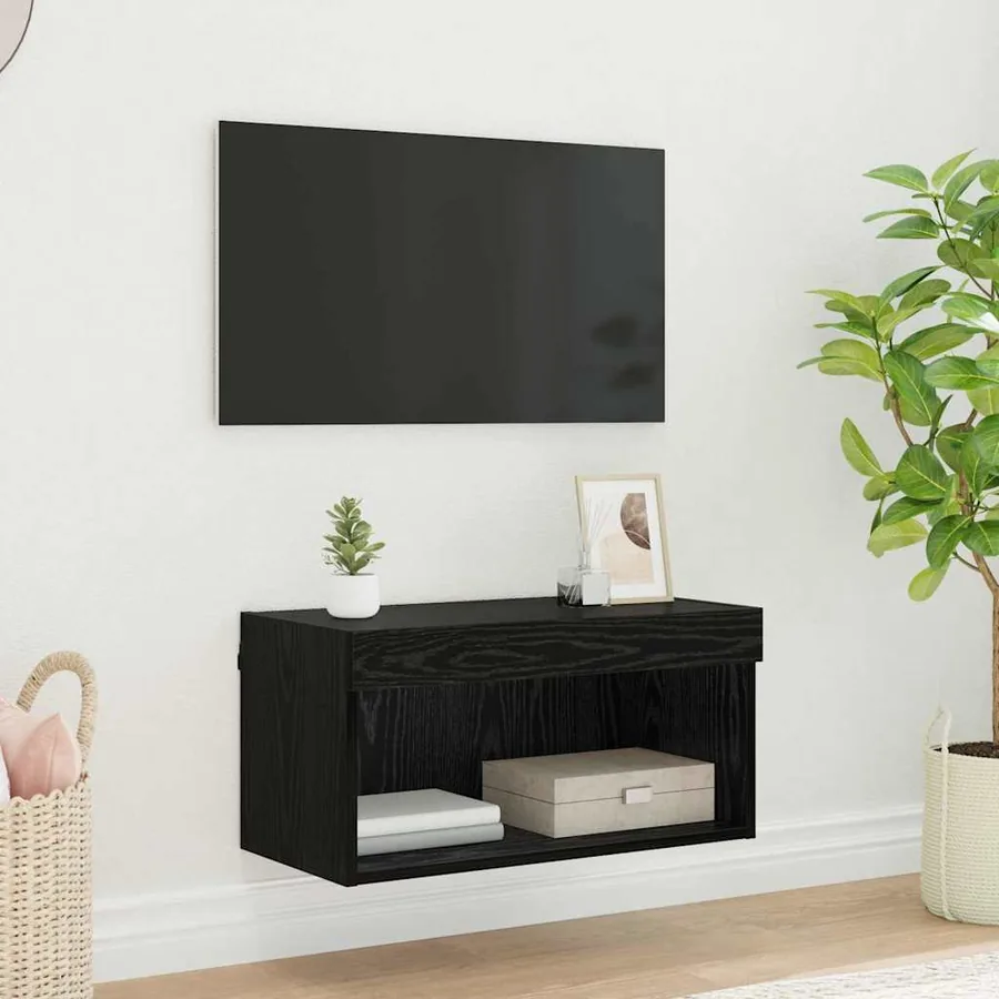 Ensemble meuble TV Chêne noir 60 x 30 x 30 cm Bois d'ingénierie