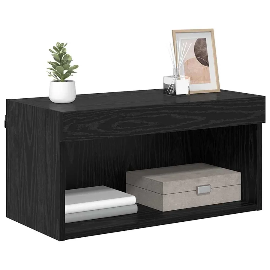 Ensemble meuble TV Chêne noir 60 x 30 x 30 cm Bois d'ingénierie - 3
