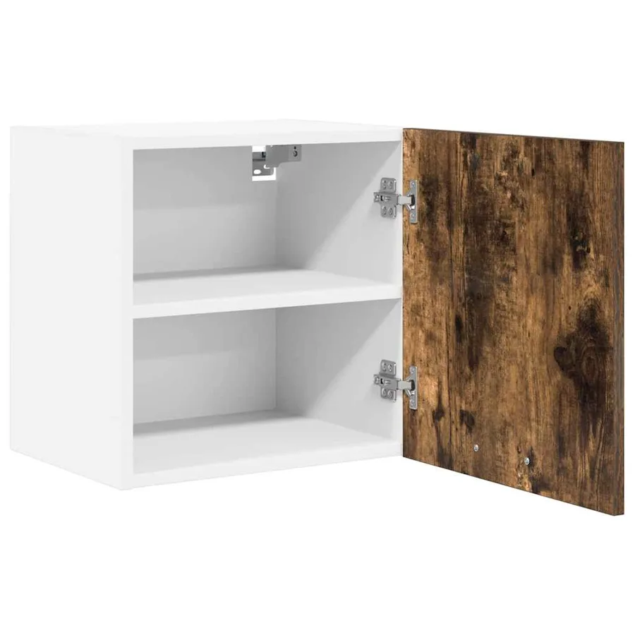 Armoire suspendue 2 pcs Chêne fumé et Blanc 40 x 31 x 40 cm - 6