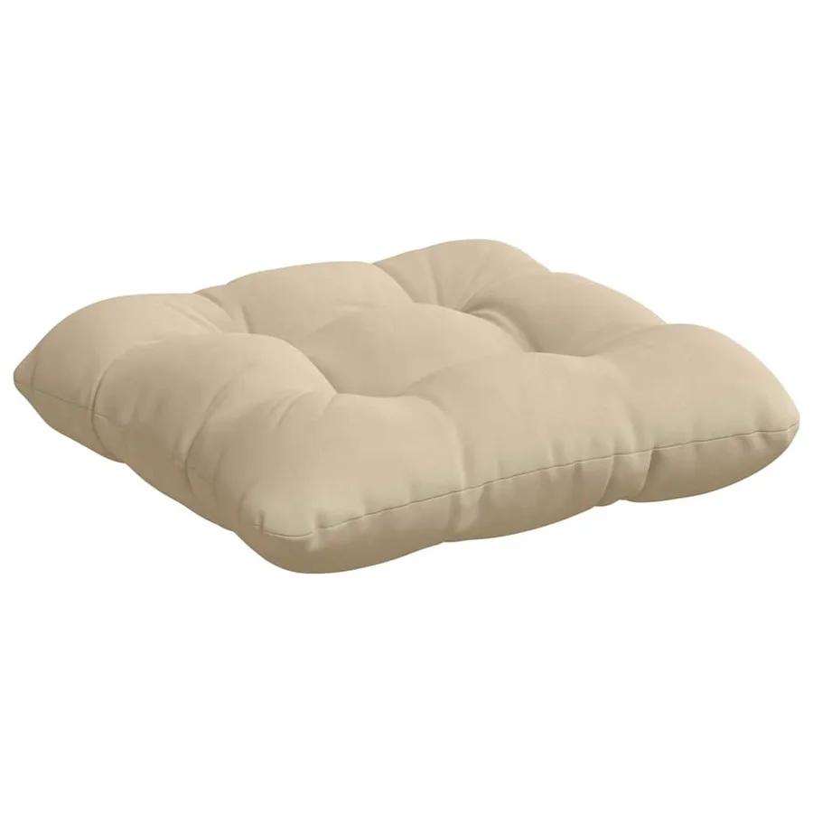 Coussins de siège 4 pcs Crème 40 x 40 cm Tissu en microfibre - 5