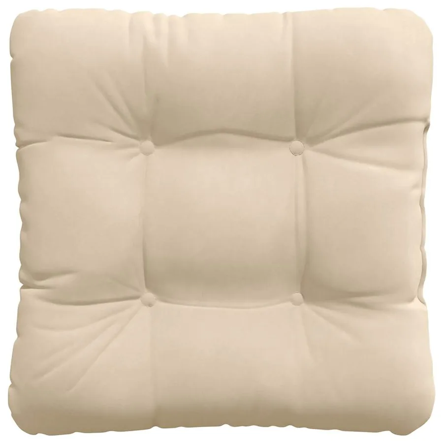 Coussins de siège 4 pcs Crème 40 x 40 cm Tissu en microfibre - 7