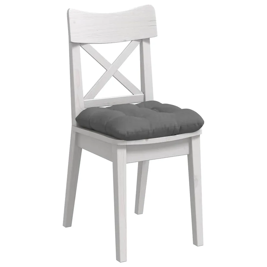 Coussins de siège 4 pcs Gris foncé 40 x 40 cm - 3