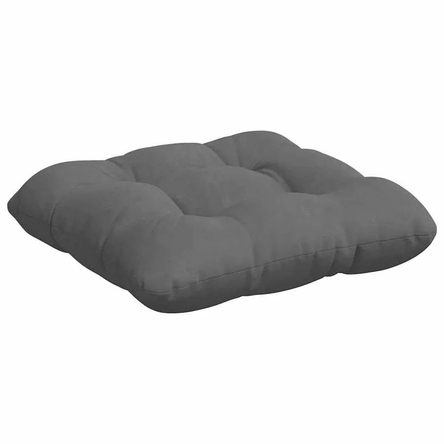Coussins de siège 4 pcs Gris foncé 40 x 40 cm - 5