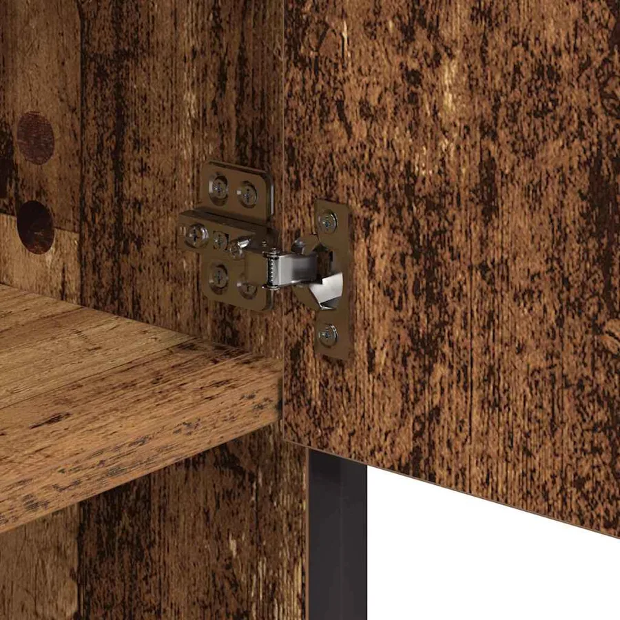 Étagère Murale avec étagère Bois ancien 65 x 20 x 60 cm - 10