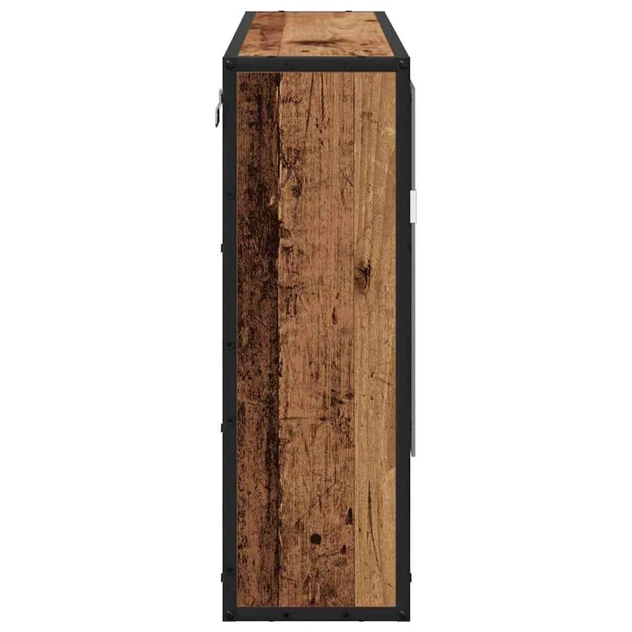 Étagère Murale avec étagère Bois ancien 65 x 20 x 60 cm - 7