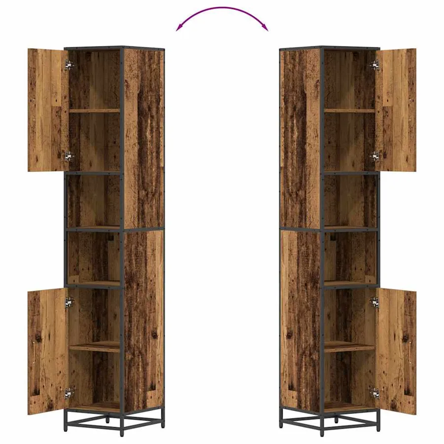 Ensemble de mobilier de salle de bain 3 pcs Bois Ancien - 15