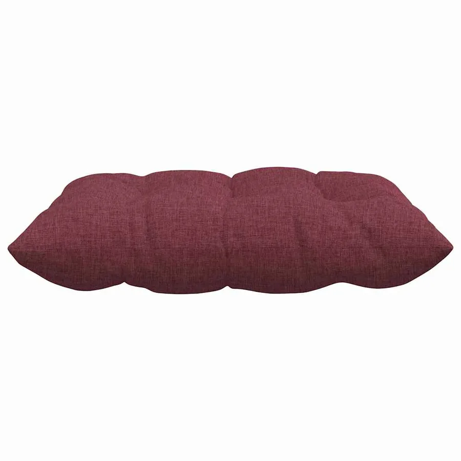 Coussins de siège 4 pcs Bordeaux 40 x 40 x 6 cm tissu - 6