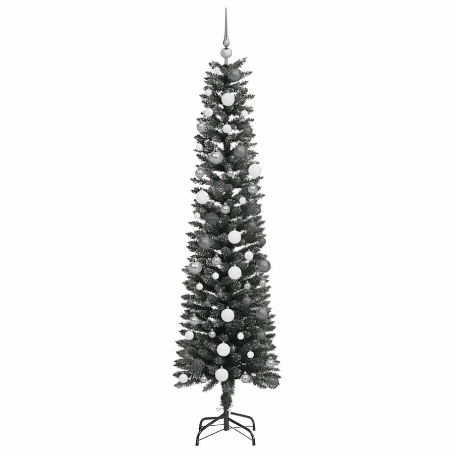 Sapin de Noël artificiel Vert 210 cm PVC, plastique et acier - 4
