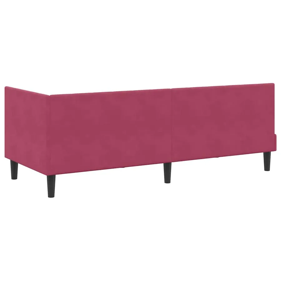 Cadre de lit d'angle avec matelas 2 pcs Vert Velours - 9