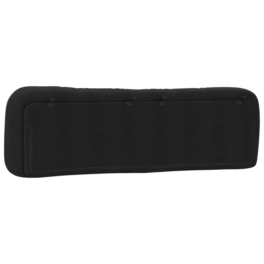 Coussin de tête de lit Hvar noir 193 cm similicuir - 7