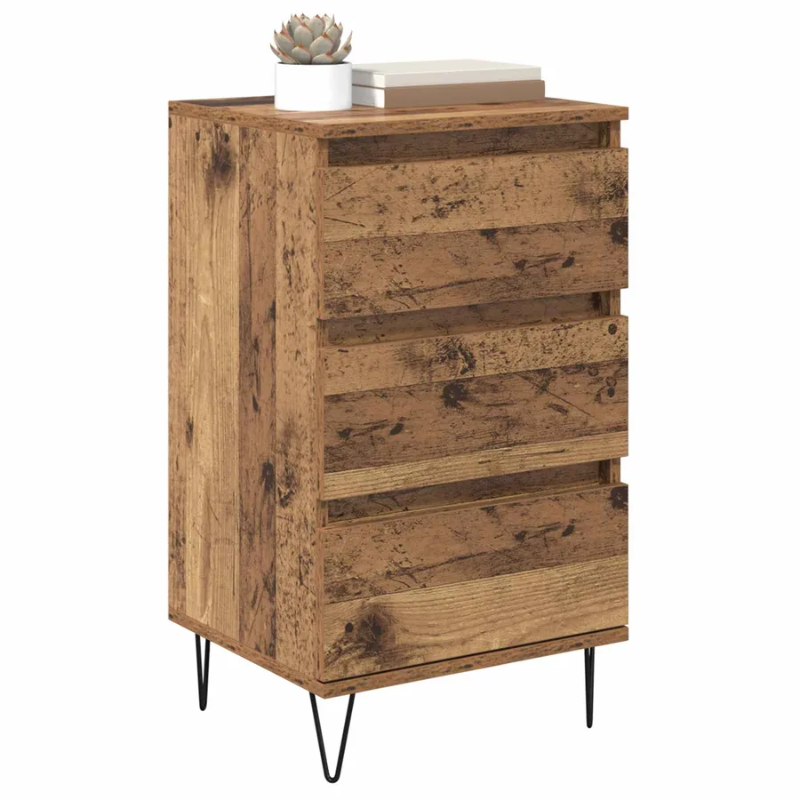 Buffet Bois Ancien 40 x 35 x 70 cm Bois d'ingénierie et fer - 3