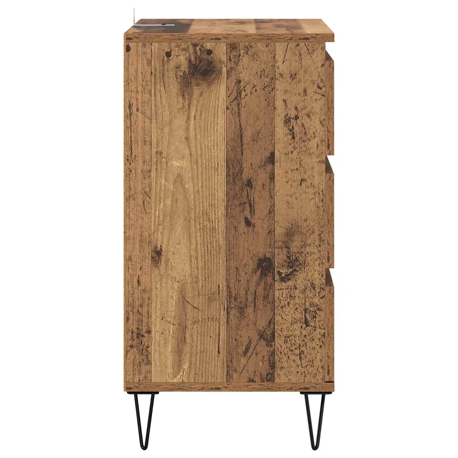 Buffet Bois Ancien 40 x 35 x 70 cm Bois d'ingénierie et fer - 7