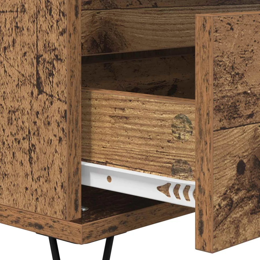 Buffet Bois Ancien 40 x 35 x 70 cm Bois d'ingénierie et fer - 9