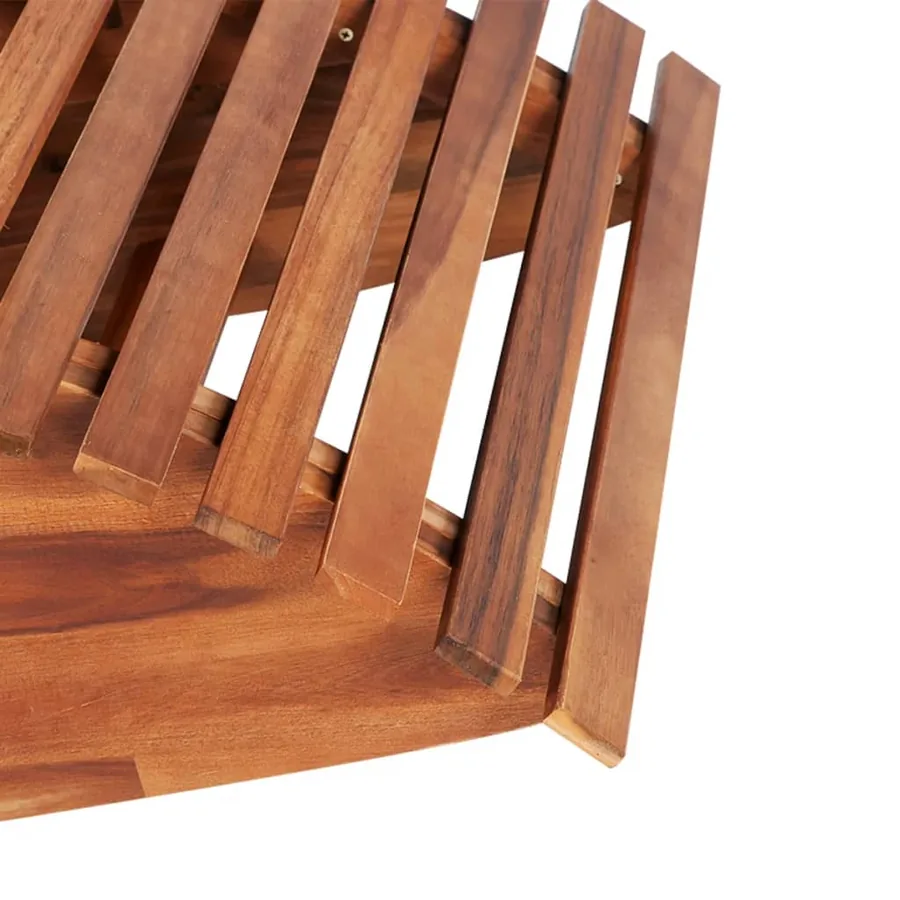 Chaise longue basculante Bois d'acacia - 3