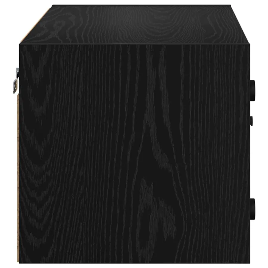 Cabinets muraux Montage mural 2 pcs Chêne noir 68 x 37 x 35 cm - 7