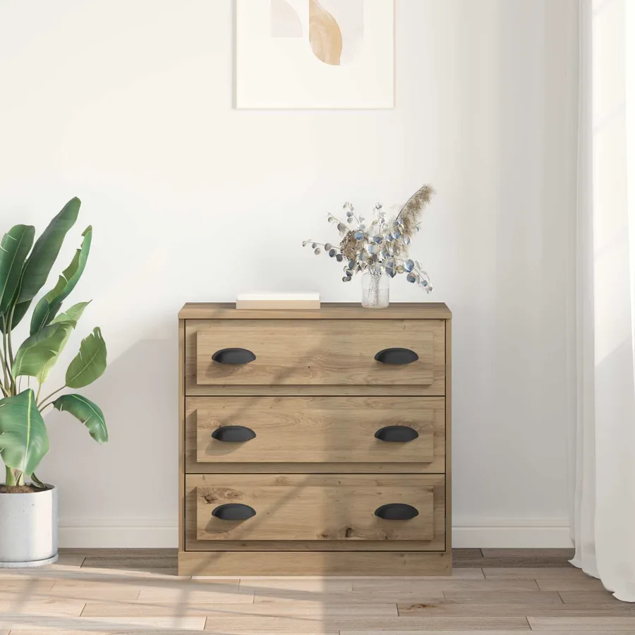 Buffet Chêne artisanal 70 x 35,5 x 67,5 cm Bois d'ingénierie - 4