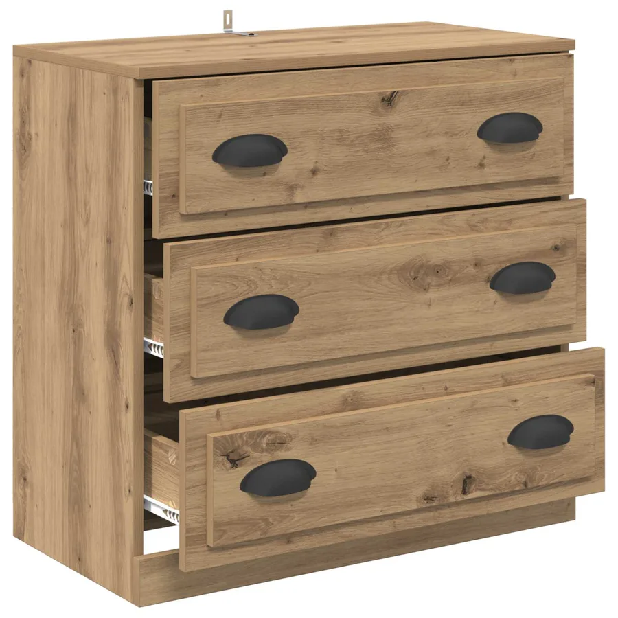 Buffet Chêne artisanal 70 x 35,5 x 67,5 cm Bois d'ingénierie - 5