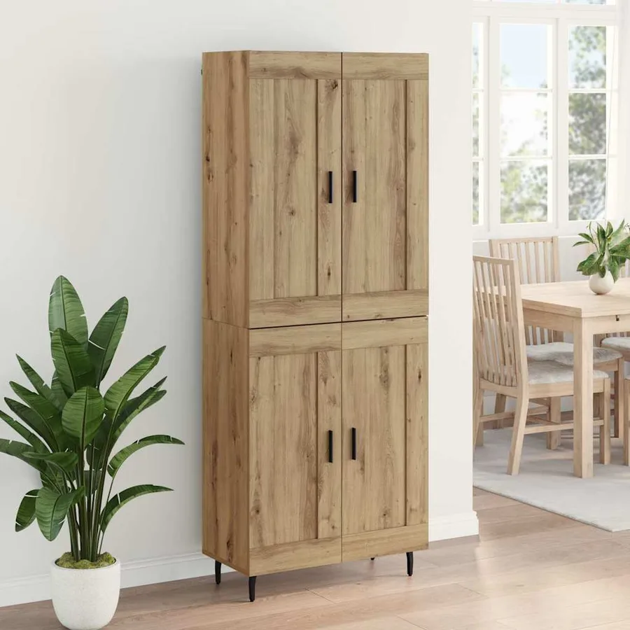Haut Armoire 2 pcs Chêne artisanal 69,5 x 34 x 180 cm - 4