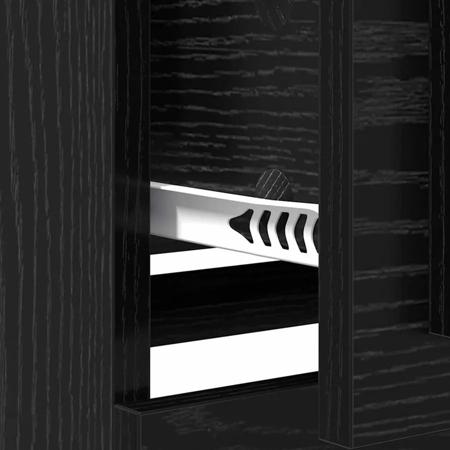Buffets 2 pcs Chêne noir 70 x 35,5 x 67,5 cm Bois d'ingénierie - 10