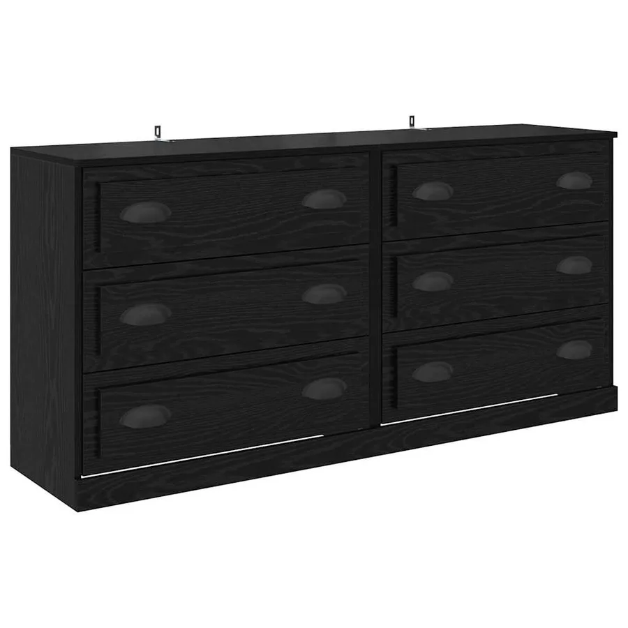 Buffets 2 pcs Chêne noir 70 x 35,5 x 67,5 cm Bois d'ingénierie - 5