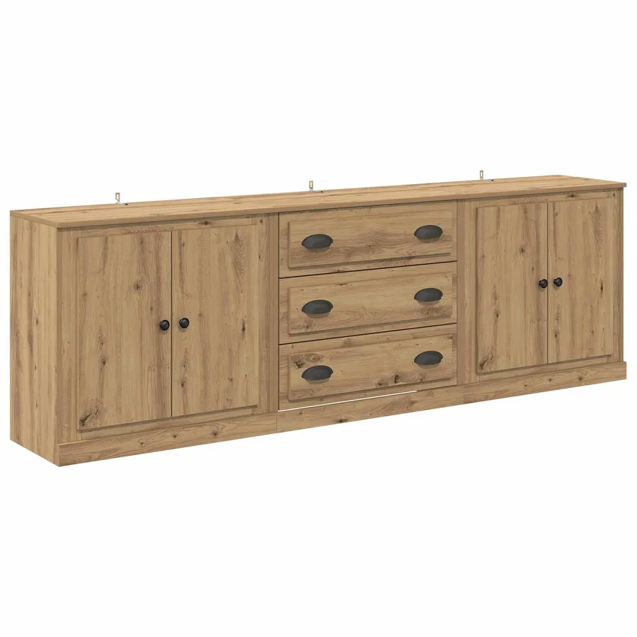 Buffets 3 pcs Chêne artisanal 210 x 35,5 x 67,5 cm - 2