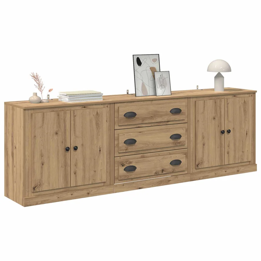 Buffets 3 pcs Chêne artisanal 210 x 35,5 x 67,5 cm - 3
