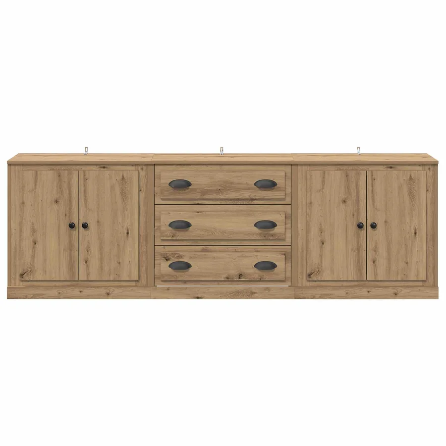 Buffets 3 pcs Chêne artisanal 210 x 35,5 x 67,5 cm - 7