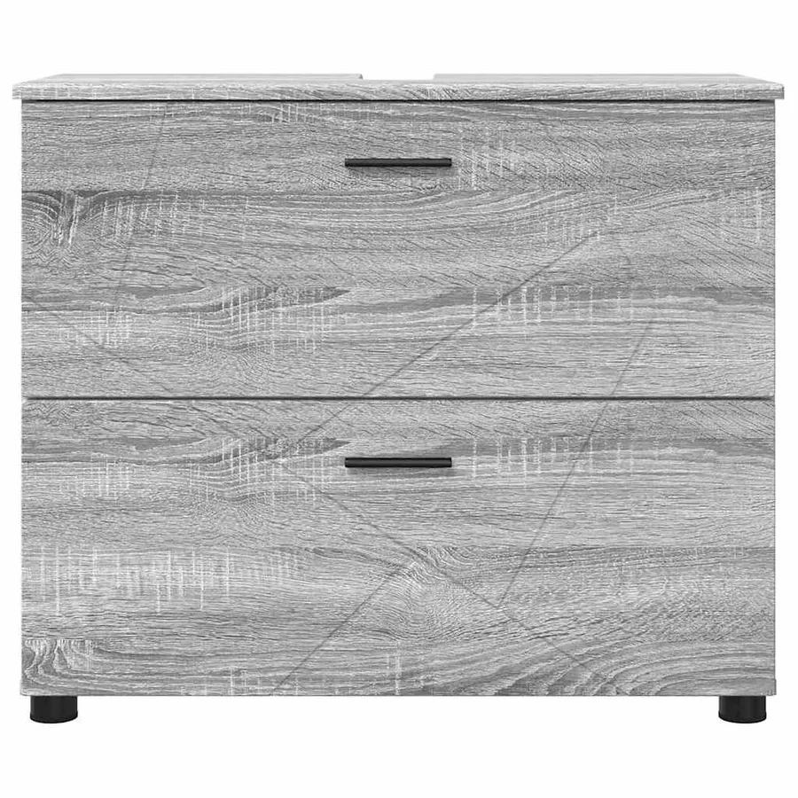 Cabinet de salle de bain Gris Sonoma 76,5 x 35 x 64 cm - 6