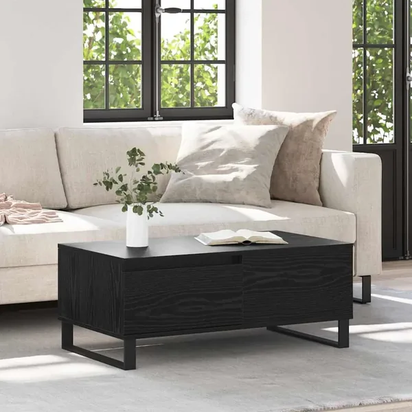 Table basse Chêne noir 90 x 50 x 36,5 cm Bois d'ingénierie